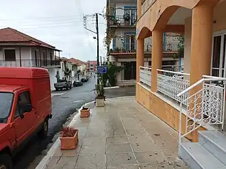 Main road in Chora
