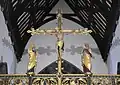 Christ on the Cross with Mary and John, rood designed by Ninian Comper (1924)