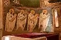 Church Fathers in the left side of the apse.
