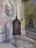 The baptismal font