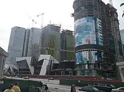 Construction progress in February 2009