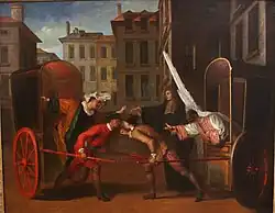 Les Deux Carrosses, 1707, oil on canvas, Louvre, Paris