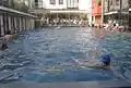 Pool lengthways