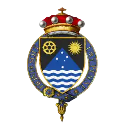 Shield of the coat of arms of former governor-general Lord Richard Casey