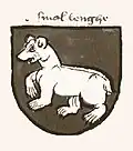 Coat of arms of the Smolensk Land from the Armorial Gymnich (Lyncenich) book, 1430s[35]