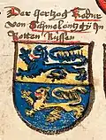 The first drawing from the 1464 manuscript Chronicle of the Council of Constance[26][27]