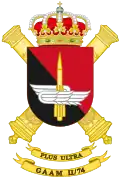 Coat of Arms of the 2nd-74 Air Defence Artillery Battalion (GAAAM-II/74)