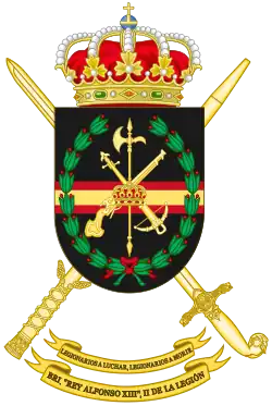 Coat of Arms of 2nd Legion Brigade "King Alfonso XIII" (BOP LEG II)