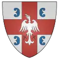 Attributed Coat of arms of Mrnjavčević in the Korjenić-Neorić Armorial (1595) of Lordship of Prilep