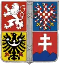 Coat of arms of the Czechoslovak National Council in Paris before creation of Czechoslovakia. (1916–1918).