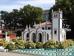 The diorama for the Azores with church and Portas da Cidade