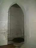 Well in the transept.