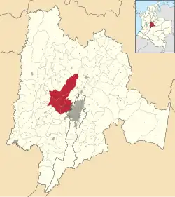 Location of Western Savanna Province in Colombia