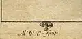 The signature of de la Colombière