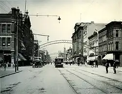 District buildings (right side) c. 1897