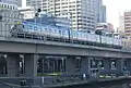 The new Viaduct viewed from the Yarra River.