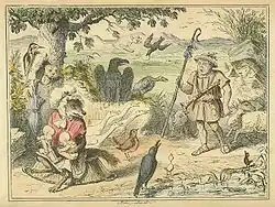 Romulus and Remus discovered by a gentle Shepherd