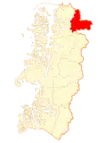 Map of the Commune of Lago Verde in Aisén Region