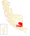 Location of the Commune of Timaukel in Magallanes and Antartica Chilena Region
