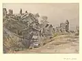 Village of Conflans [Savoie] (drawing, 1918).