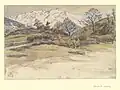Conflans [Savoie] (drawing, 1918).