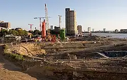 Ground work under way, September 2007