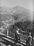 Construction work on Pit River bridge
