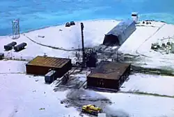 Johnston Island Launch Emplacement 1, contaminated during Thor missile launch failure, Operation Bluegill Prime, July 25, 1962.