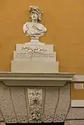 Bust of Belisarius above a doorway