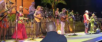 Jimmy Buffett and the Coral Reefer Band perform during their Summerzcool Tour in June 2009.