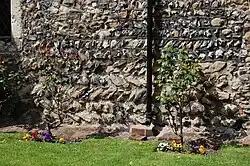 Herringbone stonework at Corringham, Essex parish church