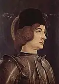 Saint George (part of main left panel)