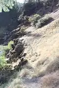 molten rock formations