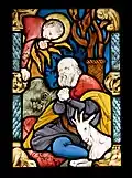 Stained glass: Annunciation to Joachim, 1902-1906, National Museum in Kraków