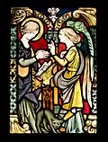Stained glass: Annunciation, 1902-1906, National Museum in Kraków
