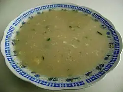 Cream of fava beans soup