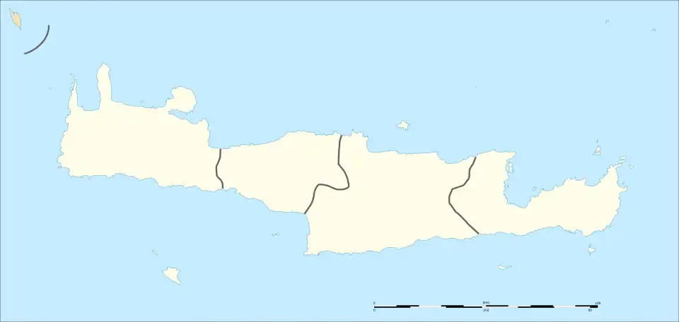 Selakano is located in Crete