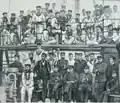 The crew of HMS Wasp that brought down O'Hara's Tower in 1888.