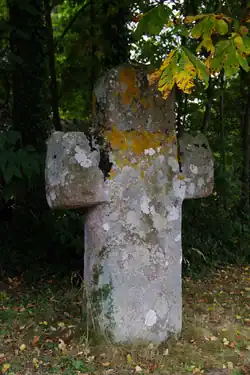 The monolithic cross in Pluduno