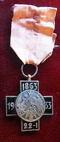 Cross commemorating 70th Anniversary of January Uprising