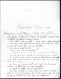 Statement of a prisoner in Montluc prison before the massacre (page 1)