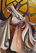 Valiant Stallion (1967), 23.5 x 35in, Private Collection - Notable