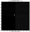 Impactor imaged by Flyby spacecraft shortly after separation