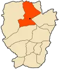 Location of Mekmen Ben Amar within Naâma Province