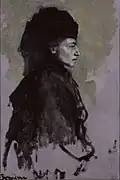 Dame en Deuil, oil on canvas, c. 1910 (Smithsonian American Art Museum)