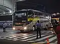 DAMRI Airport bus bound for Rawamangun, Soekarno-Hatta International Airport