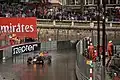 Daniel Ricciardo passing Zepter branding at the 2016 Monaco Grand Prix