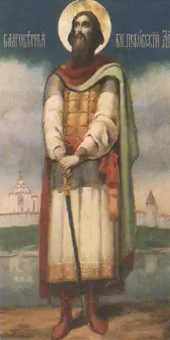 Image 40Daumantas of Pskov killed Mindaugas in revenge for the king's taking of Daumantas' wife (from History of Lithuania)