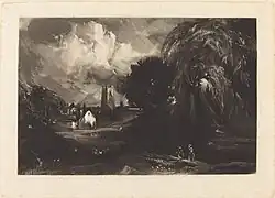 Stoke-by-Neyland by David Lucas, after John Constable, National Gallery of Art