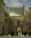 De Gevangenpoort te Den Haag by Johannes Adrianus van der Drift (between 1820-1830)